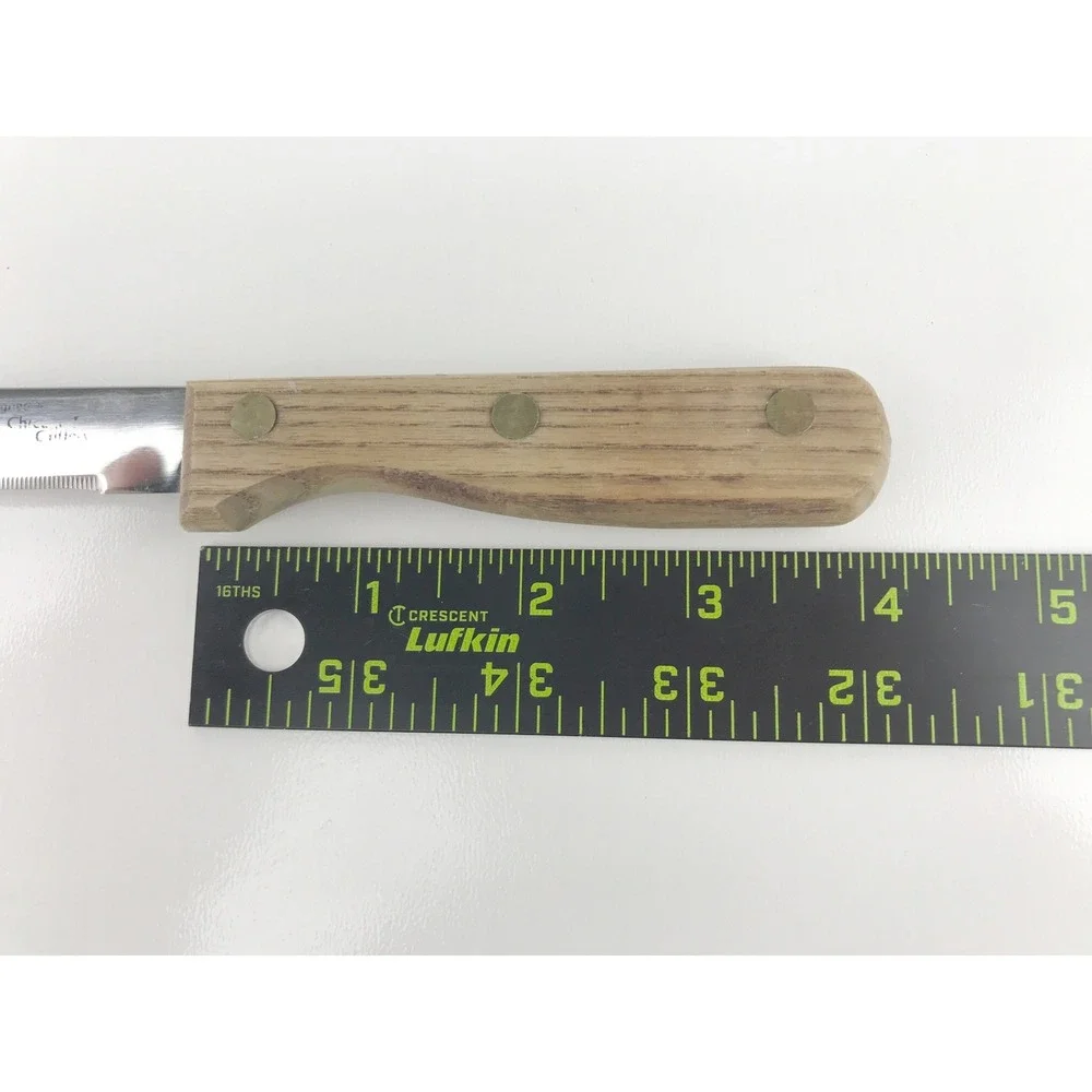 Chicago Cutlery Paring Utility Knife Walnut Wood‎ Handle Stainless Steel 3